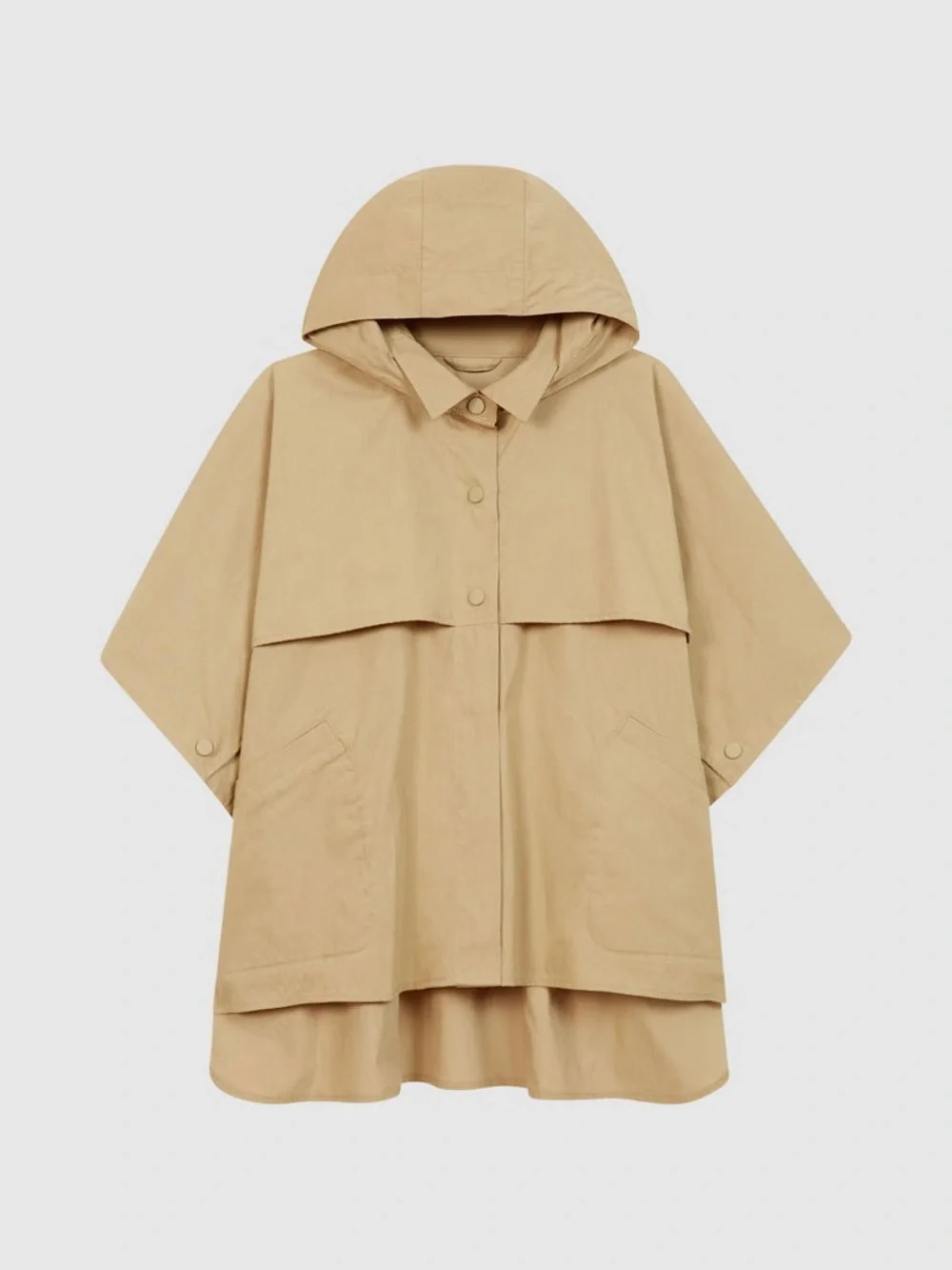 Reiss Bettie Junior Technical Poncho in Camel Sz 4-5 Y